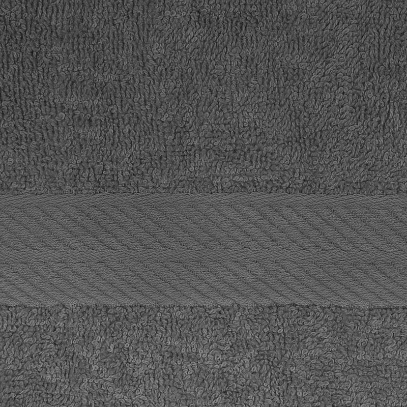 Royal Comfort 4 Piece Cotton Bamboo Towel Set 450GSM Luxurious Absorbent Plush - Charcoal