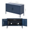 ArtissIn Base Metal Locker Storage Shelf Organizer Cabinet Buffet Sideboard Blue