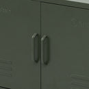ArtissIn Base Metal Locker Storage Shelf Organizer Cabinet Buffet Sideboard Green