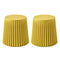ArtissIn Set of 2 Cupcake Stool Plastic Stacking Stools Chair Outdoor Indoor Yellow