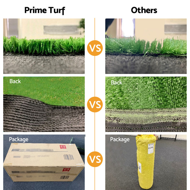 Primeturf Artificial Grass Fake Lawn Synthetic 2x5M Turf Plastic Plant 30mm
