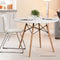 Artiss Dining Table 4 Seater Round Replica DSW Eiffel Kitchen Timber White