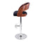Artiss Wooden PU Leather Gas Lift Bar Stool - Black and Wood