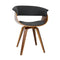 Artiss Timber Wood and Fabric Dining Chair - Charcoal