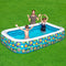 Bestway Inflatable Kids Play Pool Swimming Pool Rectangular Family Pools