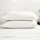 Cosy Club Washed Cotton Quilt Set White Double