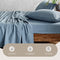 Cosy Club Washed Cotton Sheet Set Blue King