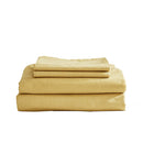 Cosy Club Washed Cotton Sheet Set Queen Yellow