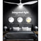 Devanti 52'' Ceiling Fan With Light Remote DC Motor 3 Blades 1300mm