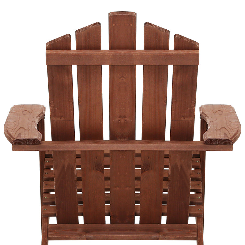 Gardeon Outdoor Sun Lounge Beach Chairs Table Setting Wooden Adirondack Patio Lounges Chair