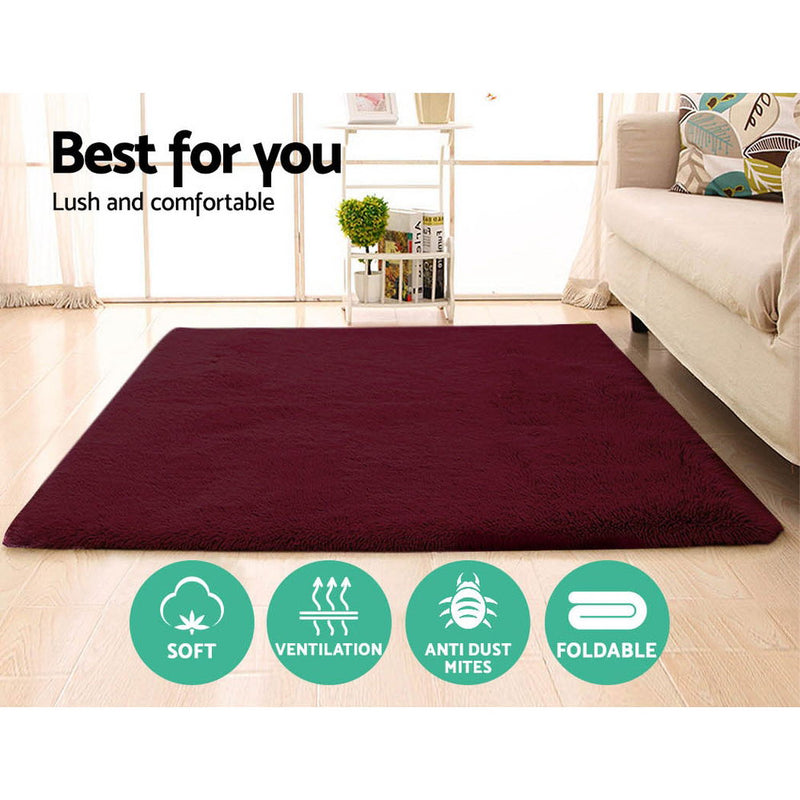 Artiss Floor Rugs Ultra Soft Shaggy Rug Mat 160 x 230 Large Carpet Living Room