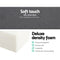 Giselle Bedding Double Size Folding Foam Mattress Portable Bed Mat Velvet Dark Grey