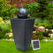 Gardeon Solar Powered Water Fountain - Black
