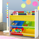 Keezi Kids Bookcase Childrens Bookshelf Toy Storage Organizer Display Rack Book