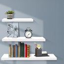 Artiss 3 Piece Floating Wall Shelves - White