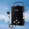 Devanti Outdoor Portable Gas Water Heater 8LPM Camping Shower Black