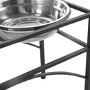 PaWz Dual Elevated Raised Pet Dog Feeder Bowl Stainless Steel Food Water Stand