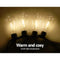 Jingle Jollys 23m LED Festoon String Lights 20 Bulbs Kits Wedding Party Christmas ST64
