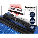 Wanderlite 3pcs Luggage Set Travel Suitcase Storage Organiser TSA lock Blue