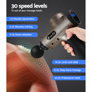 Everfit Massage Gun 6 Heads Massager Electric LCD Vibration Relief Percussion