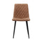 Artiss Set of 2 Dining Chairs Replica Kitchen Chair PU Leather Padded Retro Iron Legs