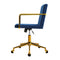 Caraway Velvet Office Chair Royal Blue