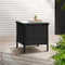 Gardeon Side Table Coffee Patio Desk Outdoor Furniture Rattan Indoor Garden Black