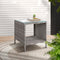 Gardeon Side Table Coffee Patio Outdoor Furniture Rattan Desk Indoor Garden Grey