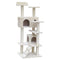 i.Pet Cat Tree 134cm Trees Scratching Post Scratcher Tower Condo House Furniture Wood Beige