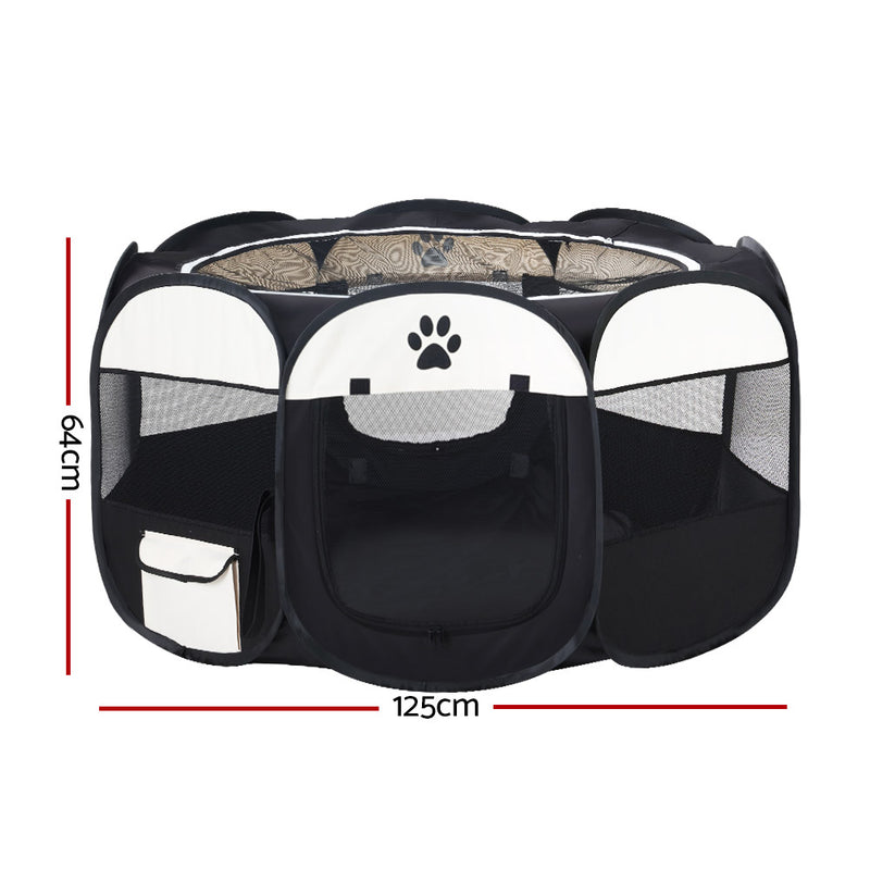 i.Pet Pet Dog Playpen Enclosure Crate 8 Panel Play Pen Tent Bag Puppy Fence 2XL