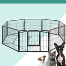 i.Pet Pet Dog Playpen 8 Panel Puppy Exercise Cage Enclosure Fence 80x60cm