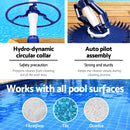 Aquabuddy Swimming Pool Cleaner Floor Climb Wall Automatic 10M Hose Leaf Catcher