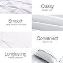 Giselle Bedding King Size Quilt Cover Set - White