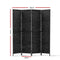 Artiss 4 Panel Room Divider Screen Privacy Timber Foldable Dividers Stand Black