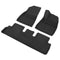 Weisshorn Car Rubber Floor Mats Front and Rear For Tesla Model 3 2021-2022