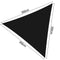 Instahut 3 x 3 x 3m Triangle Shade Sail Cloth - Black