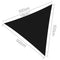 Instahut 5 x 5 x 5m Triangle Shade Sail Cloth - Black