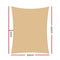 Instahut Shade Sail Cloth Rectangle Shadesail Heavy Duty Sand Sun Canopy 3x5m