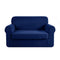 Artiss 2-piece Sofa Cover Elastic Stretch Couch Covers Protector 2 Steater Navy
