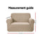 Artiss High Stretch Sofa Cover Couch Protector Slipcovers 1 Seater Sand