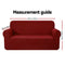 Artiss High Stretch Sofa Cover Couch Protector Slipcovers 3 Seater Burgundy