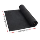 Instahut 3.66x20m 50% UV Shade Cloth Shadecloth Sail Garden Mesh Roll Outdoor Black