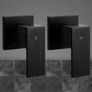 Cefito Bathroom Taps Faucet Rain Shower Head Set Hot And Cold Diverter DIY Black