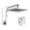 Cefito WElS 8'' Rain Shower Head Mixer Square High Pressure Wall Arm DIY Chrome