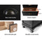 Artiss Vintage Bedside Table Chest Storage Cabinet Nightstand Black