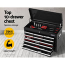 Giantz Tool Box Chest Trolley 16 Drawers Cabinet Cart Garage Toolbox Black