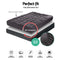 Giselle King Mattress Topper Pillowtop 1000GSM Charcoal Microfibre Bamboo Fibre Filling Protector