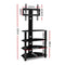 Artiss TV Mount Stand Swivel Bracket 4 Tier Floor Shelf 32 to 50 inch Universal