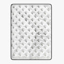 Luxopedic Pocket Spring Mattress 5 Zone 32CM Euro Top Memory Foam Medium Firm - Double - White  Grey