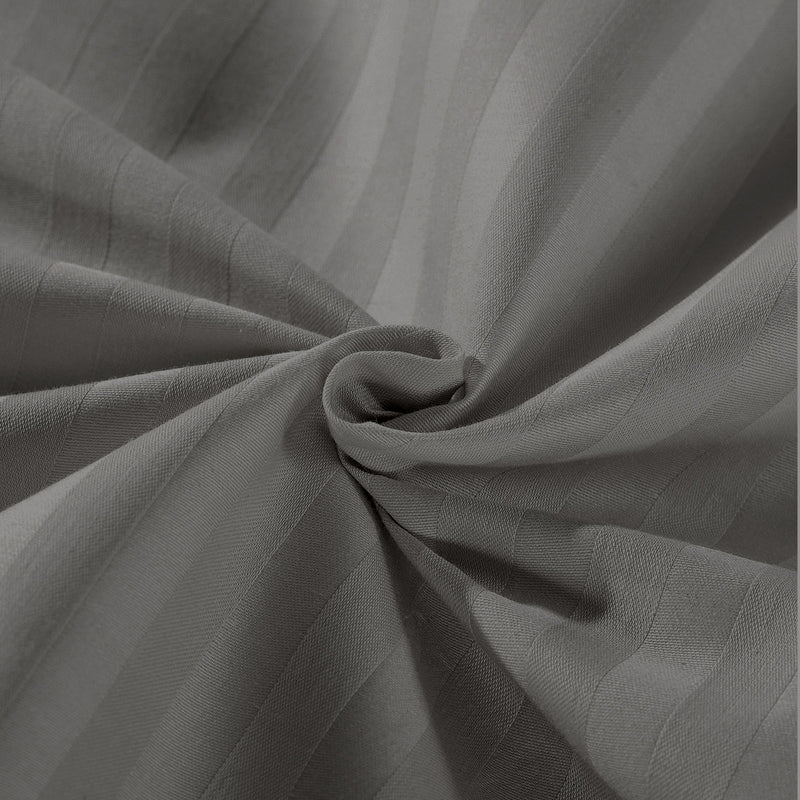 Kensington 1200 Thread Count 100% Egyptian Cotton Sheet Set Stripe - Super King - Charcoal